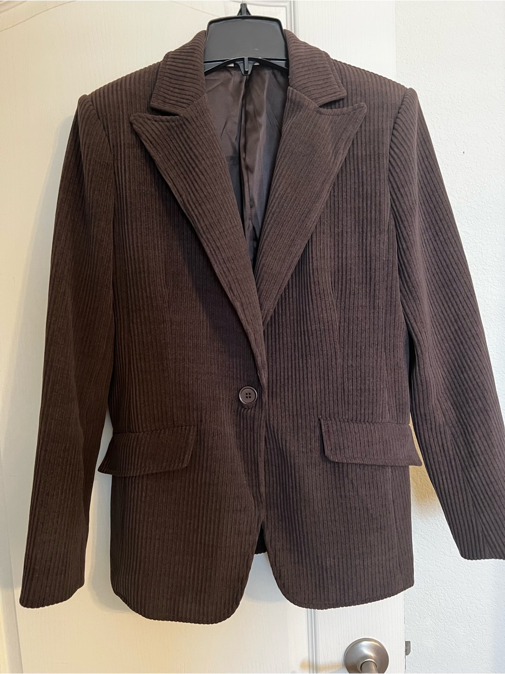 Max Studio Brown Corduroy Women's Blazer